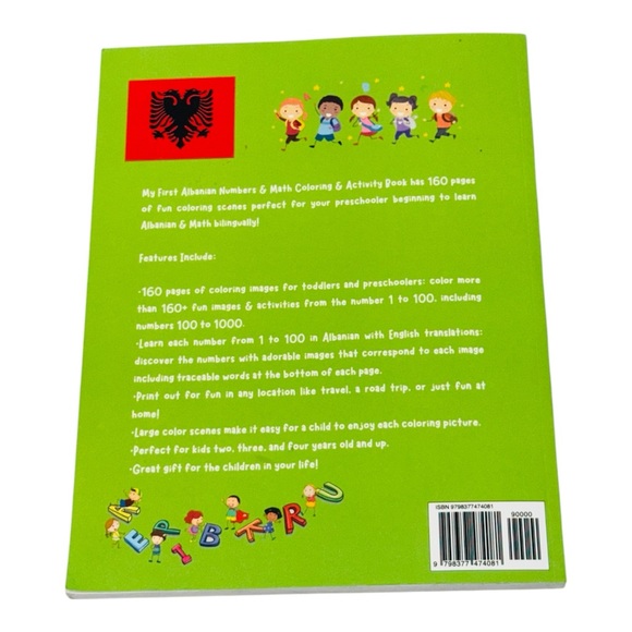 Albanian Numbers & Math Coloring & Activity Book - Picture 14 of 16